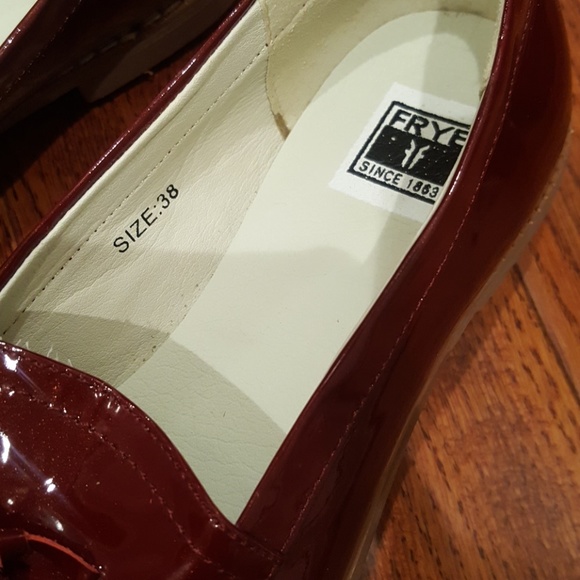 FRYE sparkly wine colored tassel loafer - Picture 3 of 4